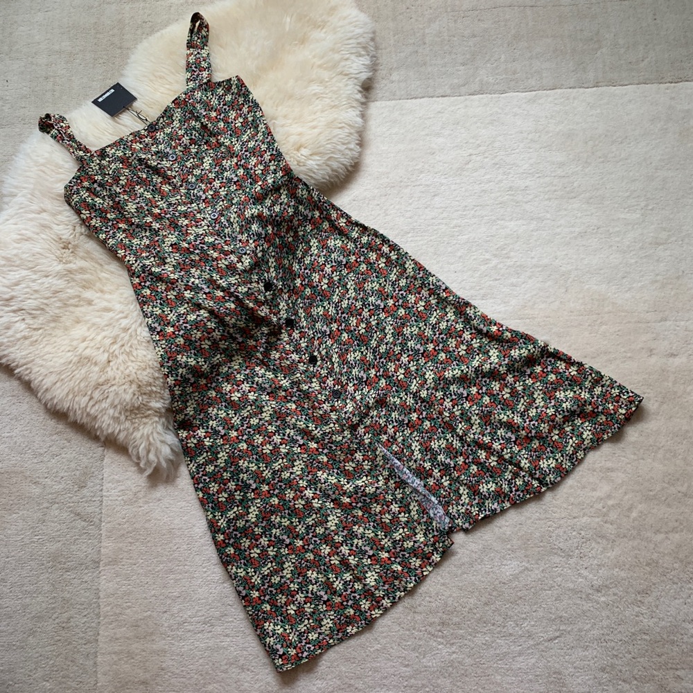 NWT REFORMATION💕Persimmon Midi A-Line Dress - Picture 2 of 16
